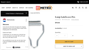 Metro Screenworks - Loop Latch 100 Pcs