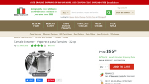 La Mexicana - Tamale Steamer 32 qt