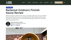 Redwood Outdoors - Thermowood Panorama Sauna
