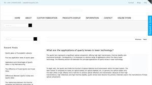 MicQuartz - Quartz Lenses for Laser Technology