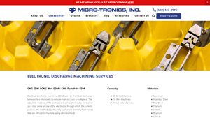 Micro-Tronics - Electrical Discharge Machining Services