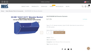 Tapco - BUCP0509B 9x5 Elevator Buckets