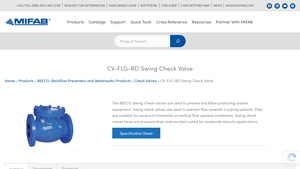 MIFAB - BEECO Swing Check Valve