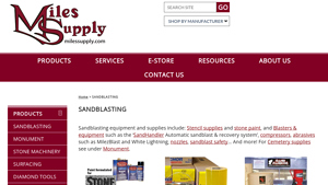Miles Supply - Sandblasting Equipment & Supplies