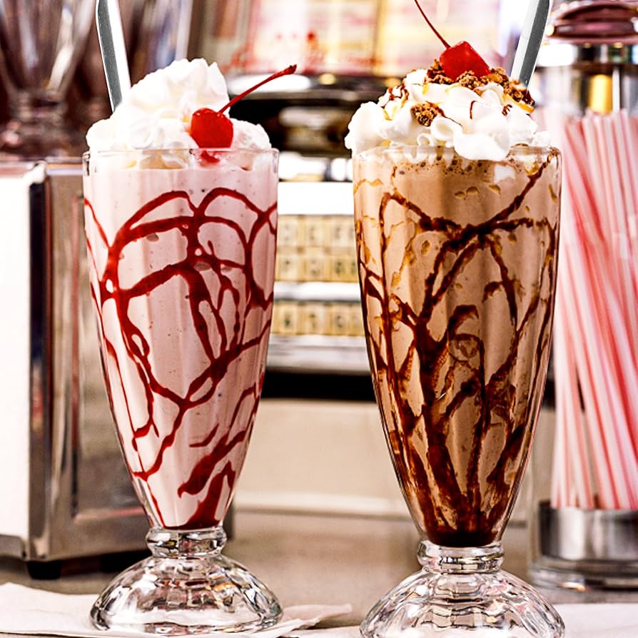 An application scenario or product detail of milkshake glasses - Image 1
