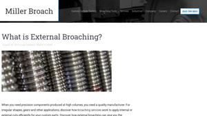 Miller Broach - Custom Broaching Tools