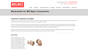 Milnec - Backshells for Mil-Spec Connectors