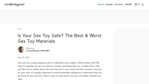 Mindbodygreen - Best and Worst Sex Toy Materials