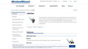 MinebeaMitsumi - Latches