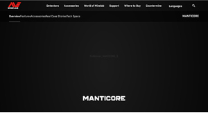 Minelab - MANTICORE Metal Detector