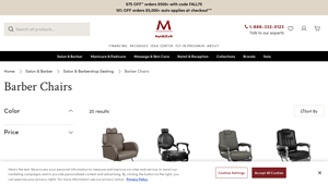 Minerva Beauty - Barber Chairs
