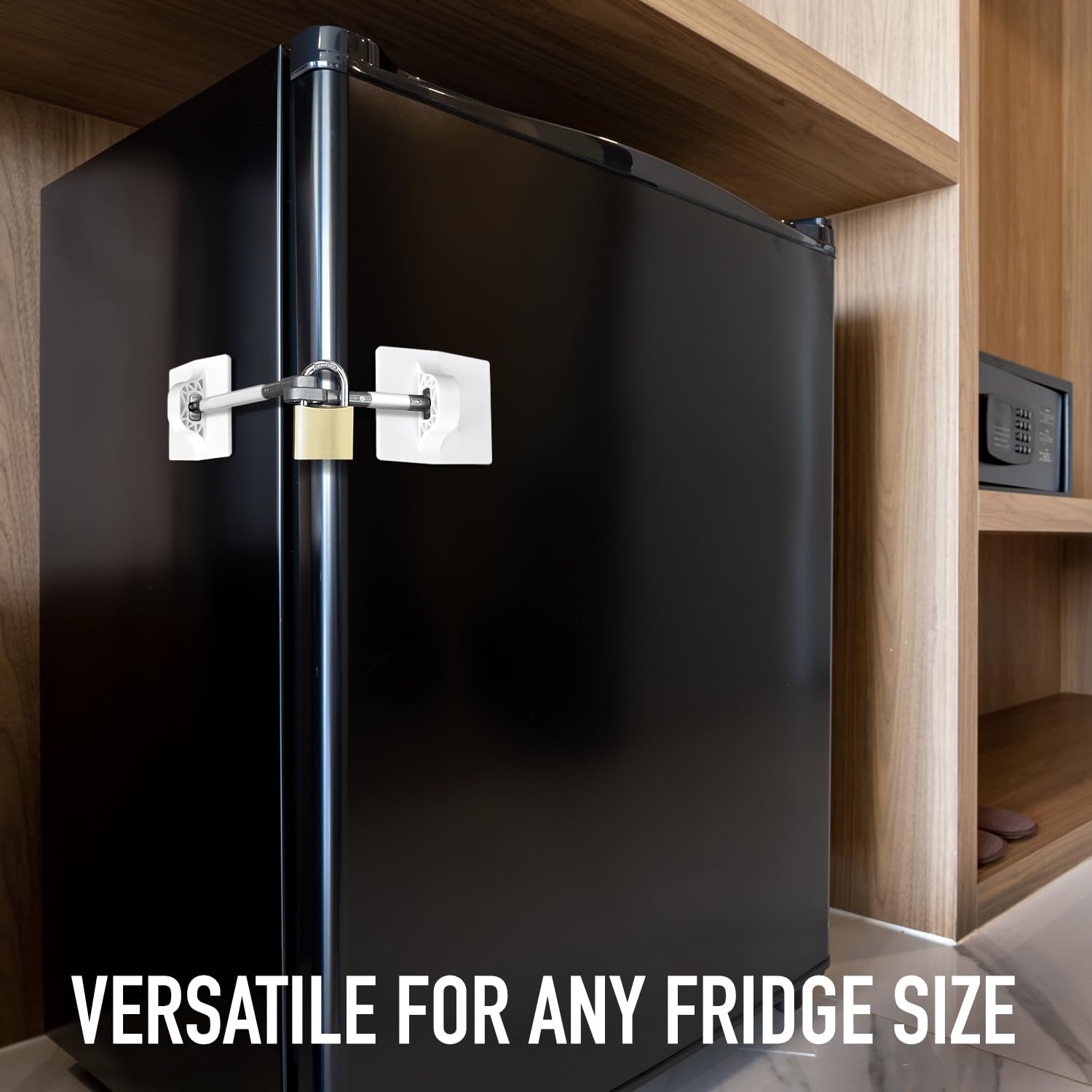 An application scenario or product detail of mini fridge with padlock - Image 8