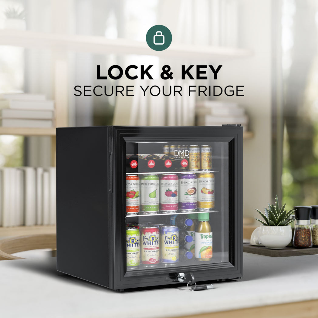 An application scenario or product detail of mini fridge with padlock - Image 12