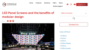 Mirackle - Indoor & Outdoor LED Screen Panels