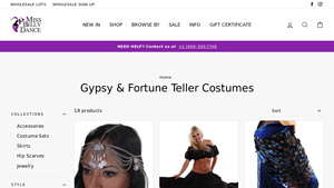 Miss Belly Dance - Gypsy & Fortune Teller Costumes