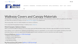 Mitchell Metals - Aluminum Canopies and Walkway Covers