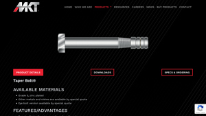 MKT Fastening - Taper Bolt®