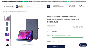 Lenovo - Tab K10 Fabric Texture Case