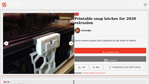 Voron Design - Printable Snap Latches