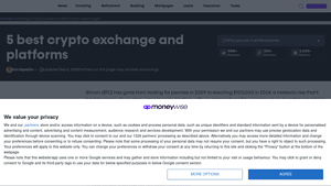 Screenshot of 5 Best Crypto Exchanges & Platforms of 2025 - Moneywise