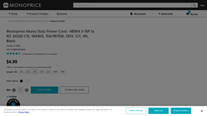 Monoprice - Heavy Duty Power Cord