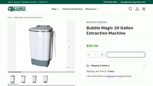 Monster Gardens - Bubble Magic 20 Gallon Extraction Machine