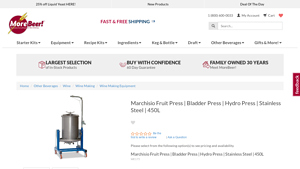 Marchisio - 450L Fruit Press