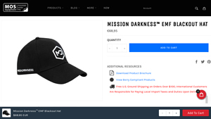 MOSEquipment - Mission Darkness EMF Blackout Hat