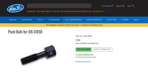 Motion Pro - Push Bolt for 08-0058