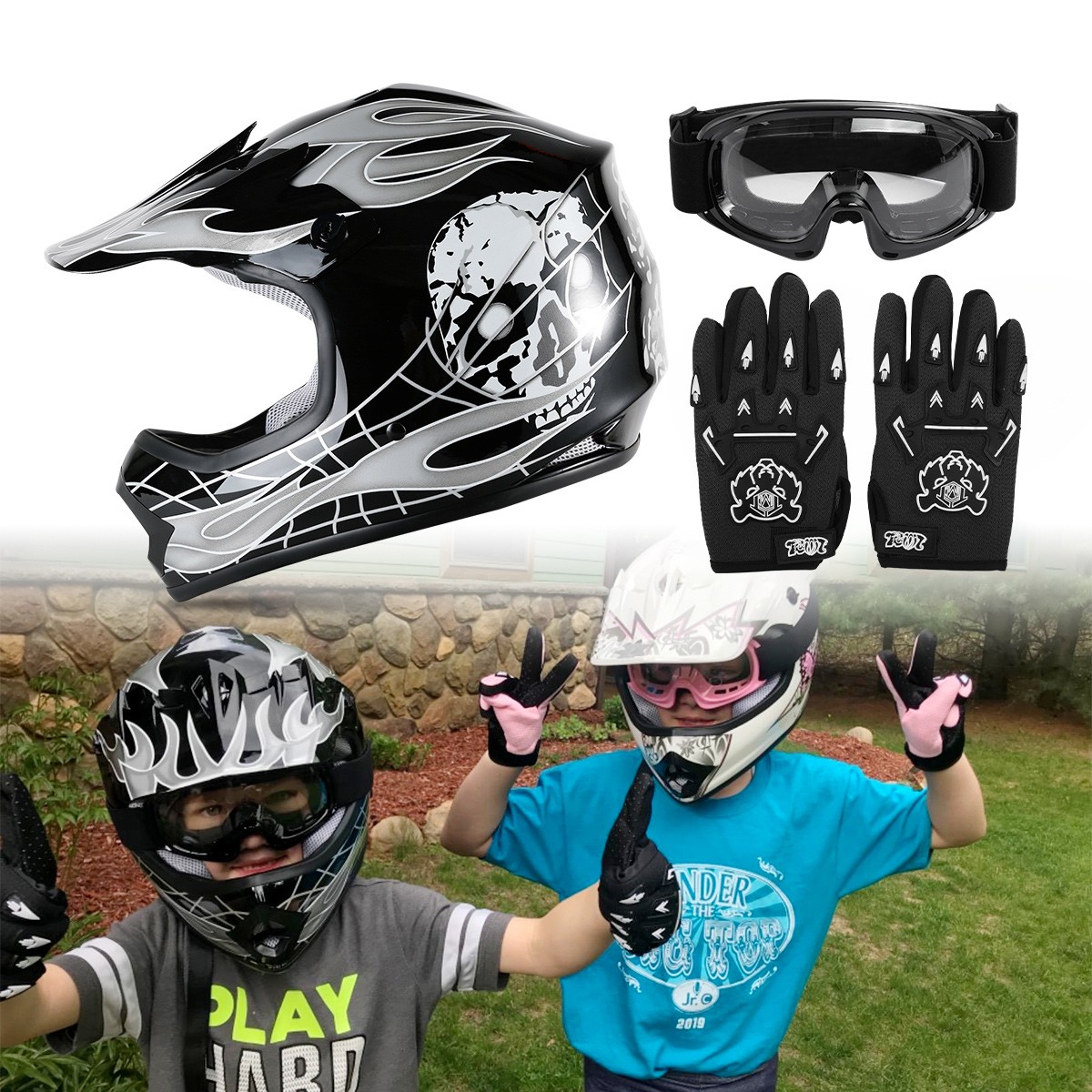An application scenario or product detail of motocross helmet skull - Image 5