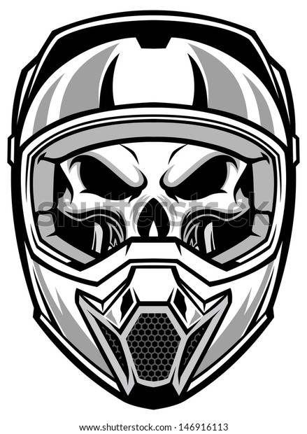 An application scenario or product detail of motocross helmet skull - Image 7