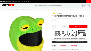 Motoloot - Motorcycle Helmet Cover - Frog