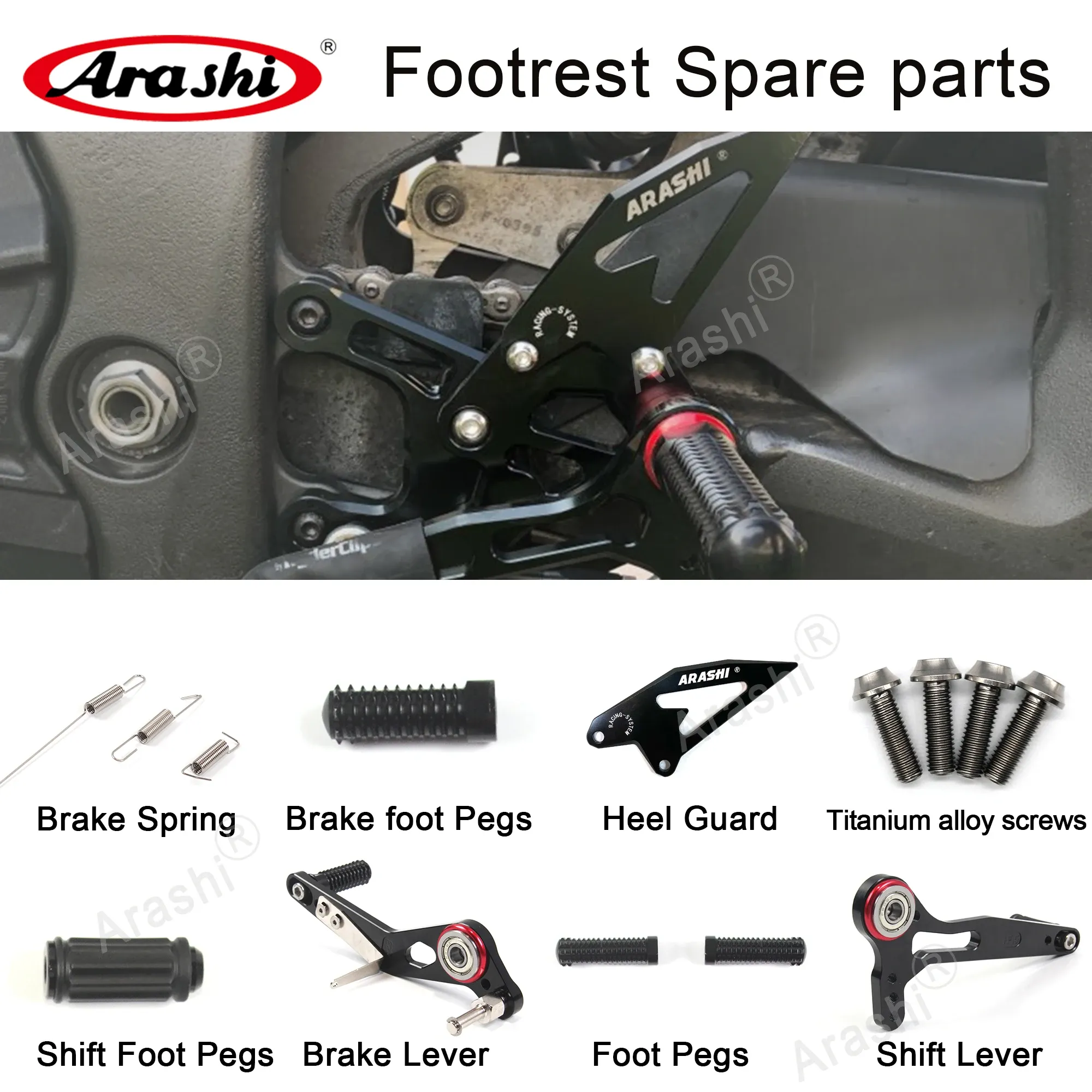 An application scenario or product detail of motorcycle footrest brake and shifter replacement - Image 7