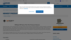 Mouser - RP High-Speed Pressure Sensors