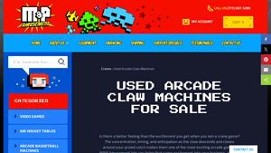 M&P Amusement - Refurbished Arcade Claw Machines