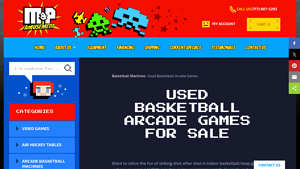 M&P Amusement - Hoop Fever Basketball Arcade Game