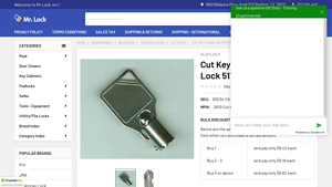 BlayLock - Cut Key for Plunger Lock 51134