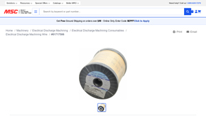 MSC Direct - Brass Hard Grade EDM Wire
