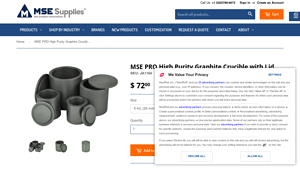 MSE Supplies - High Purity Graphite Crucibles