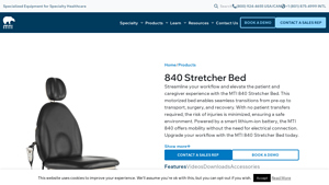 MTI - 840 Stretcher Bed