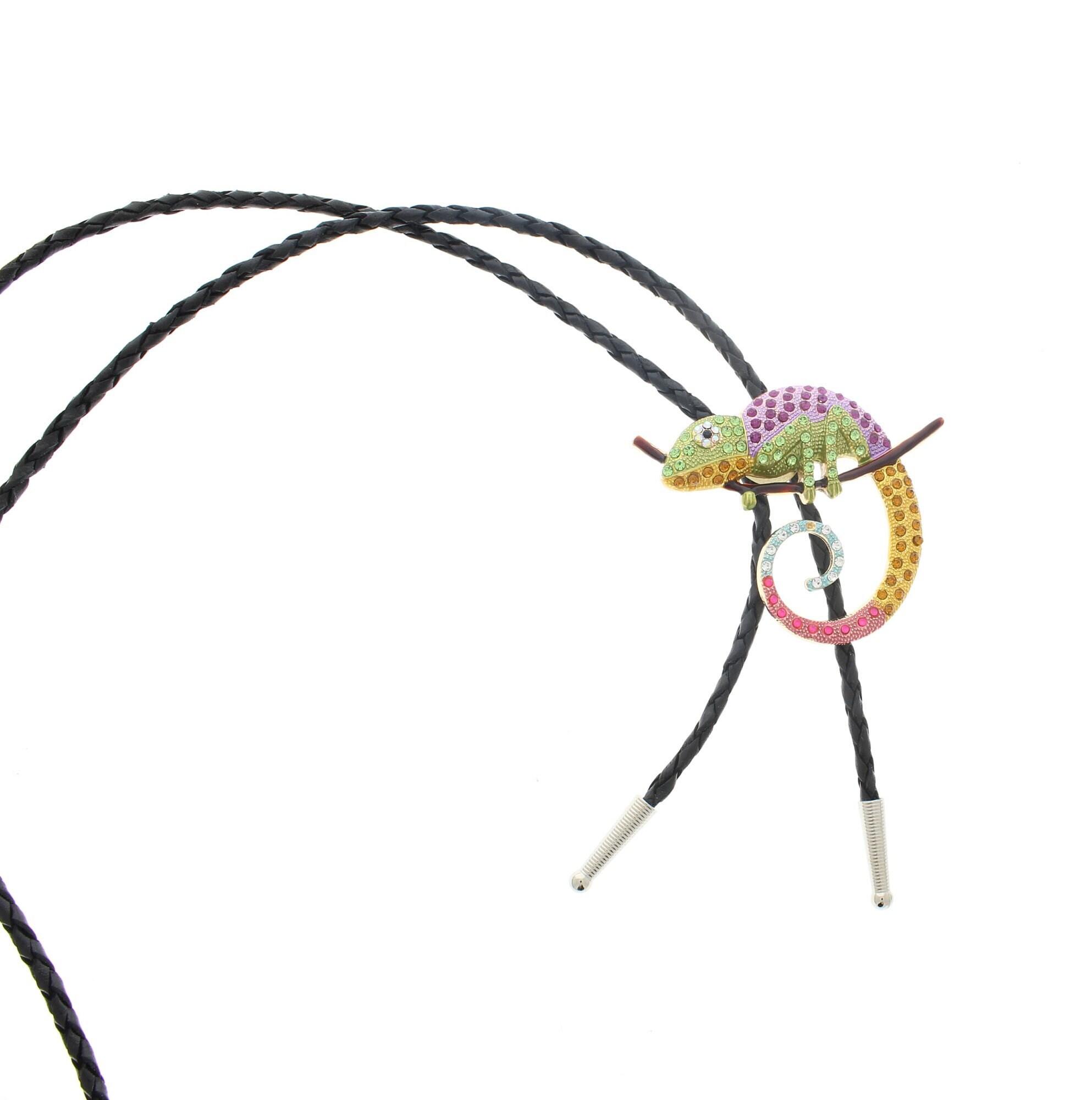 An application scenario or product detail of multi color bolo tie leather - Image 1