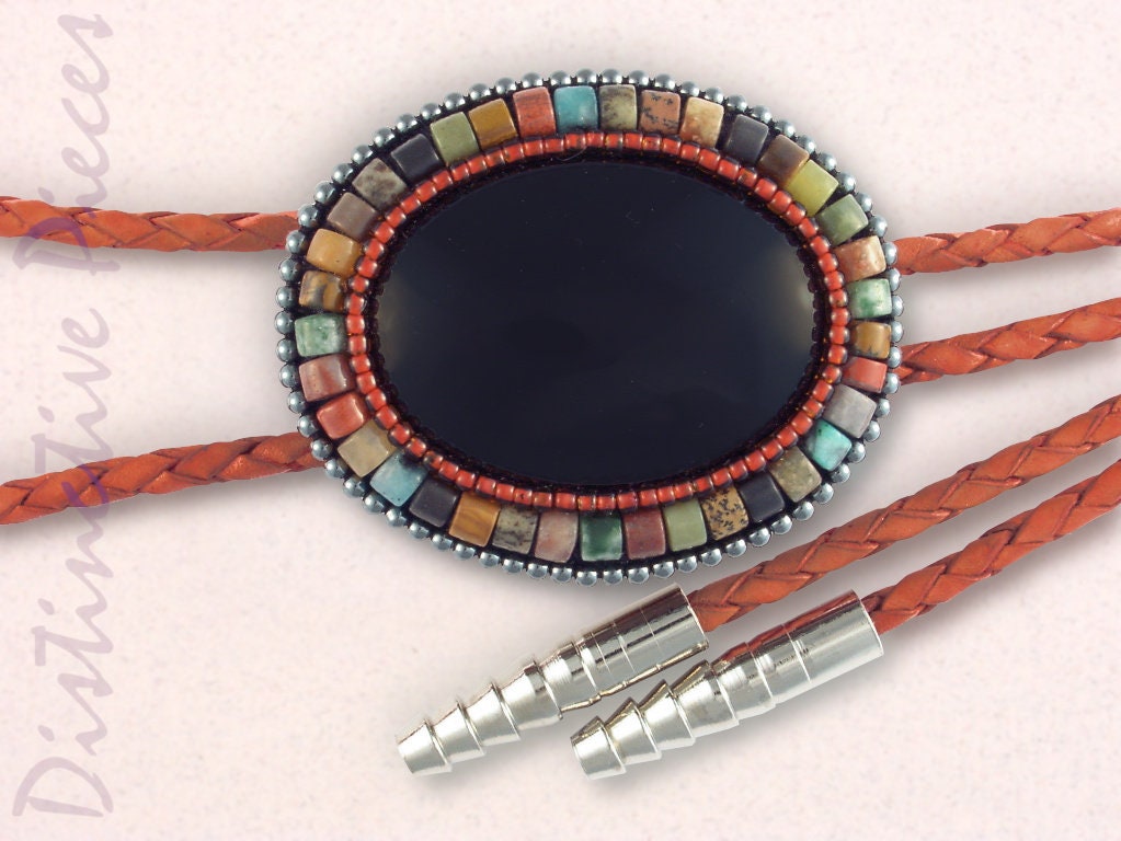 An application scenario or product detail of multi color bolo tie leather - Image 6
