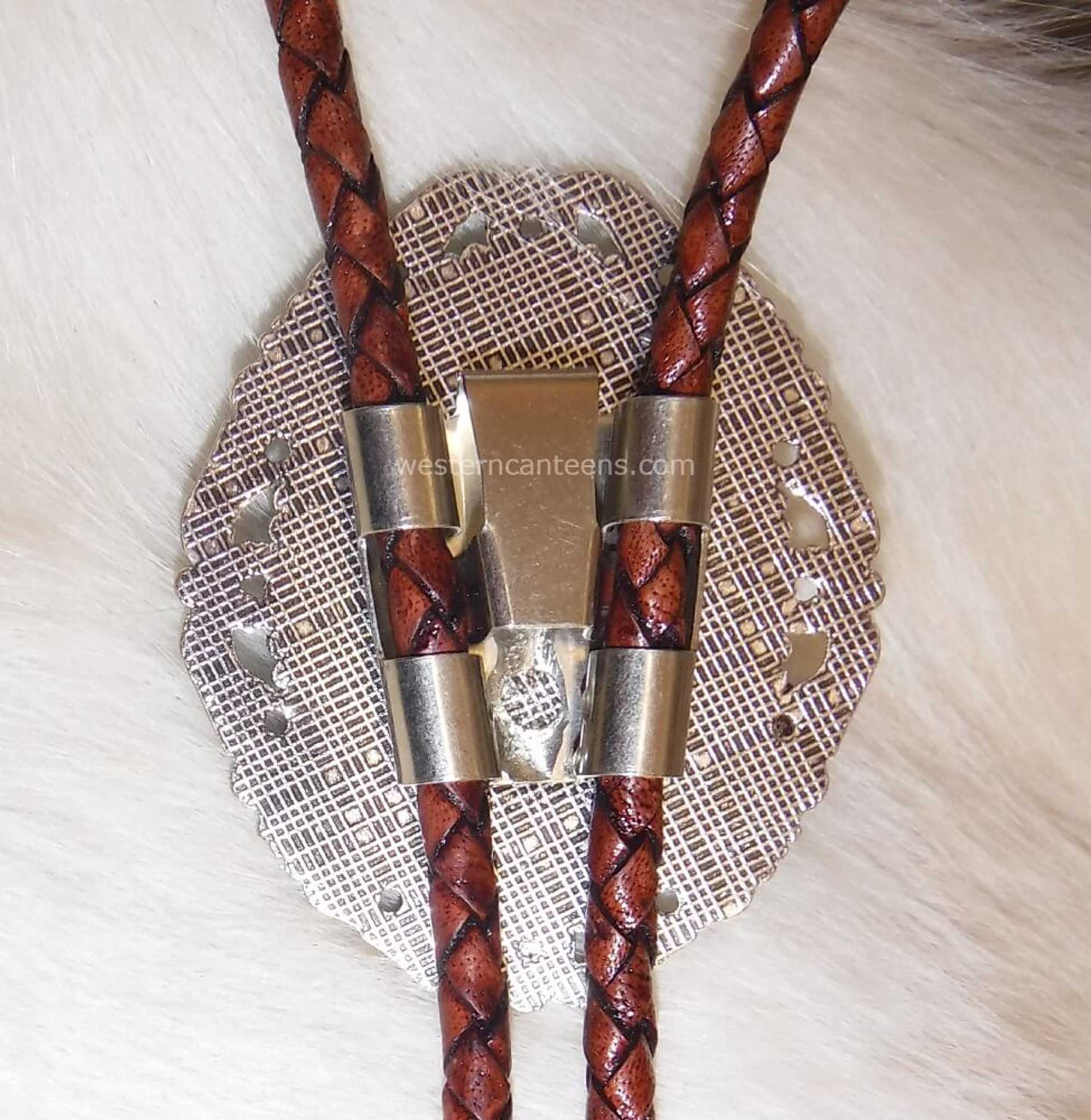 An application scenario or product detail of multi color bolo tie leather - Image 7