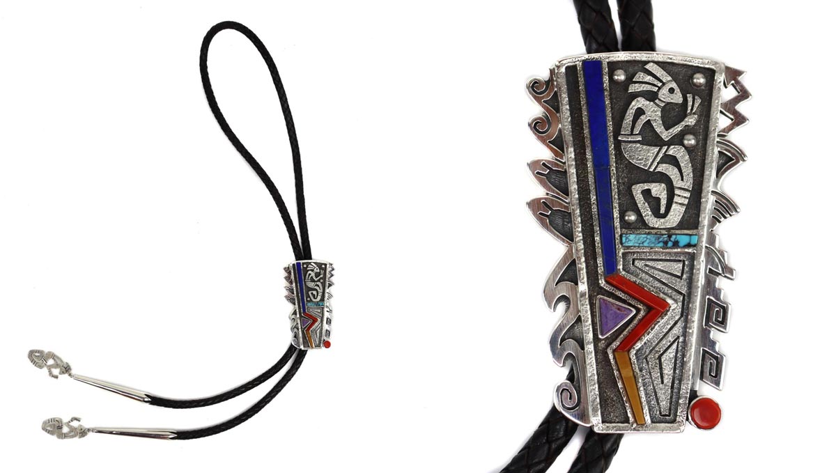 An application scenario or product detail of multi color bolo tie leather - Image 12
