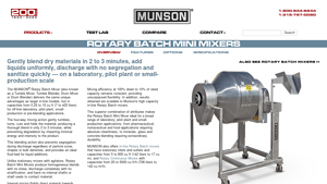 Munson Machinery - Rotary Batch Mini Mixers