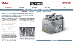 Munson - Fluidized Bed Mixer