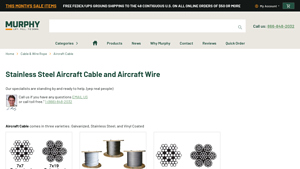 Murphy Lift - Stainless Steel Aircraft Cables