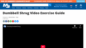 Muscle and Strength - Dumbbell Shrug