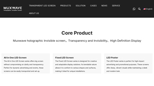 MUXWAVE - Transparent LED Display Solutions