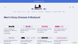 My Crossdresser Shop - Men's Sissy Dresses & Bodysuits
